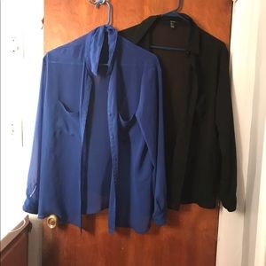 2 dressy blouses size small and medium